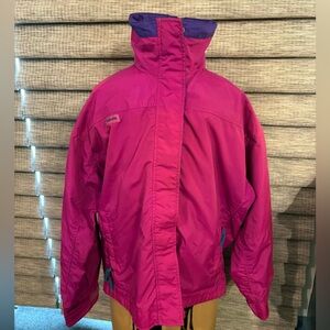 Vintage Columbia sportswear Co women’s jacket SZ L. Brightly colored.SmokeFree
